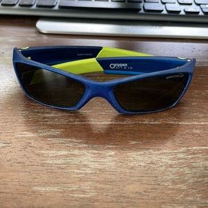 Julbo Oxygen series blue and lime green sunglasses